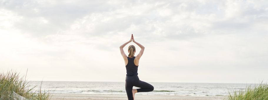 Yoga am Strand