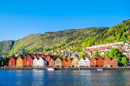 Norwegen, skyline Bergen