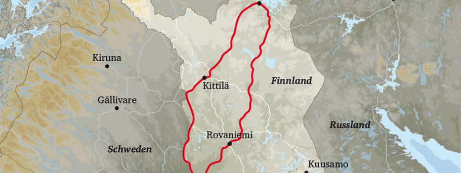 Karte Finnland
