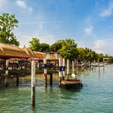 Bibione Hafen Boote