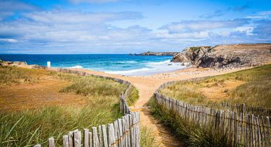 Blick auf einen Strand