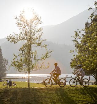 Radfahrer in Whistler