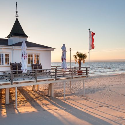 Urlaub an der Ostsee Usedom Seebrücke am Strand