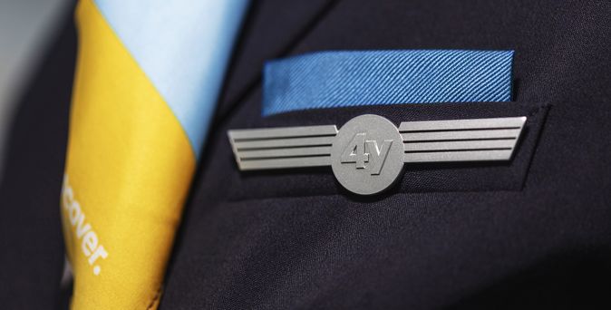 Crewnadel eines Airline Mitarbeiters