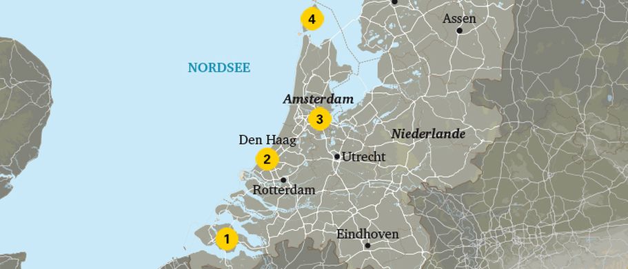 Karte Niederlande