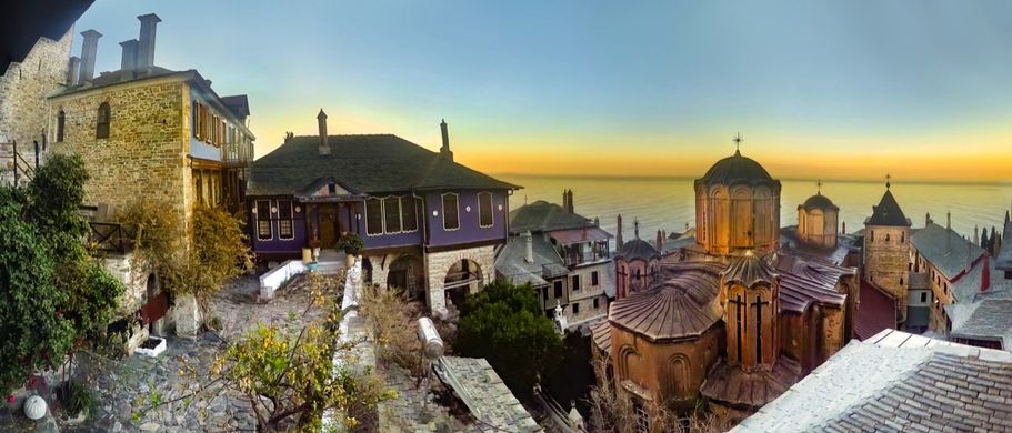 Chalkidiki Athos Kloster auf dem Heiligen Berg