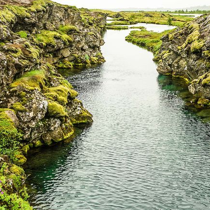 Silfra-Spalte in Thingvellir