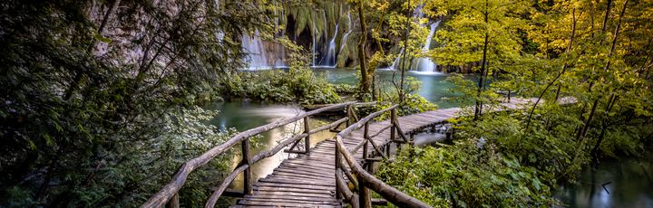 Wanderweg in Plitvice Nationalpark