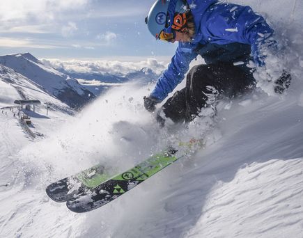 Die anspruchsvollen „Black Diamond“-Abfahrten im Ski-Ressort Lake Louise