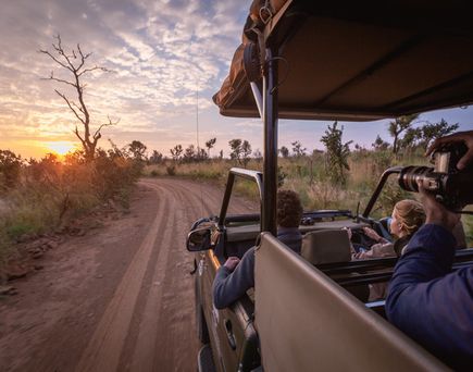 Fotograf auf Safari