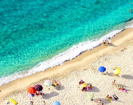 Rundreise Kalabrien Italien Urlaub Luftaufnahme Strand