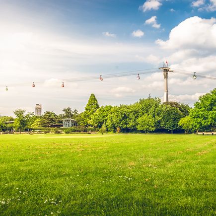 Köln Familienurlaub Städterreise Gondelbahn über den Rhein