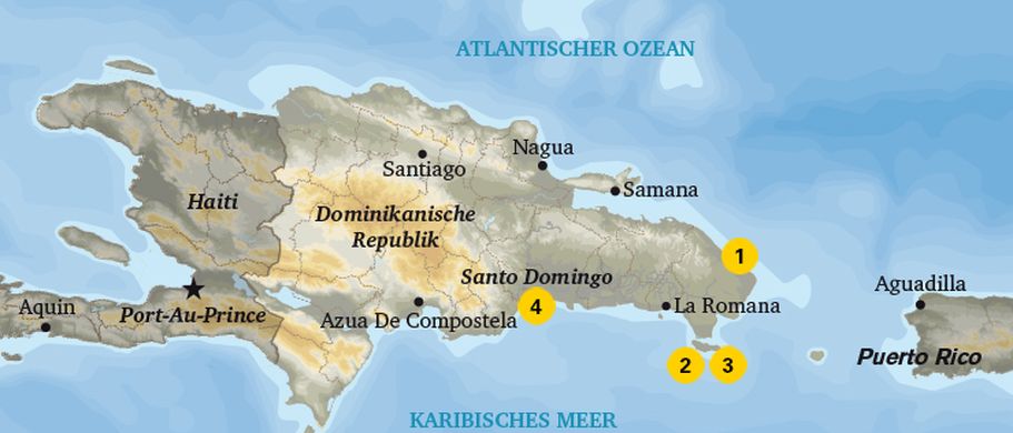 Karte Punta Cana