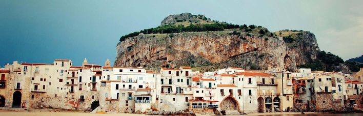 Cefalu Blick auf Küste