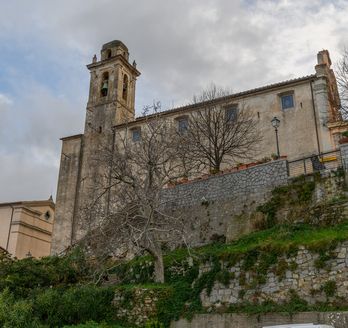 Blick auf die Festung in Marciana