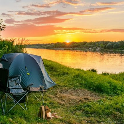Camping am Fluss