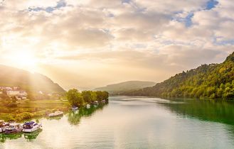 Deutschland Fluss Panorama