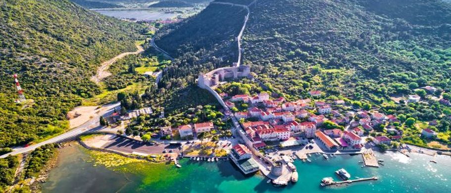 Kroatien Luftbild Dalmatien