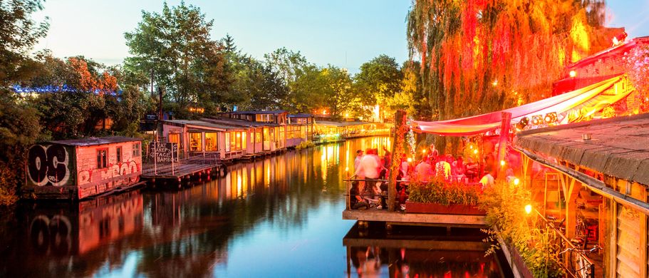 Berlin Städtereisen Urlaub Nachtleben Kneipen und Clubs an Kanal