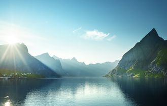 Seelandschaft in Norwegen