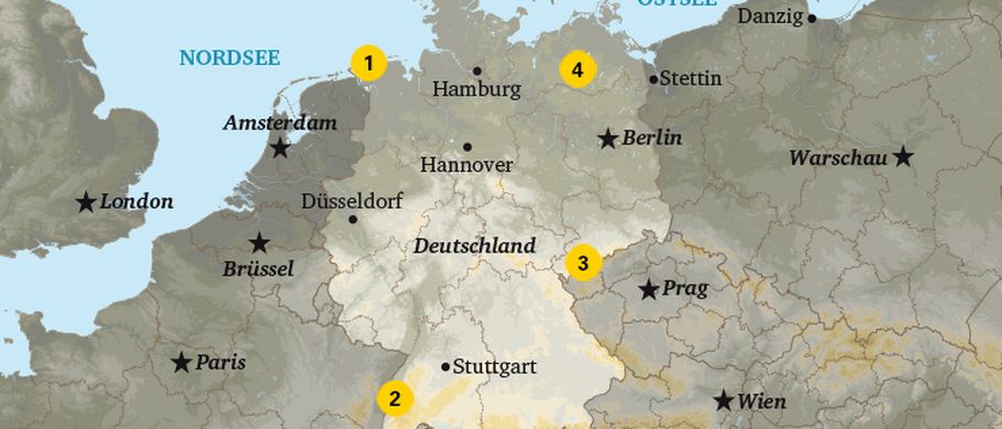 Karte Camping Deutschland