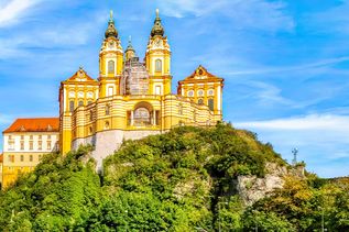 Blick auf das Stift Melk, Österreich