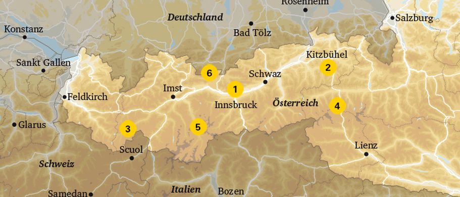 Karte Tirol