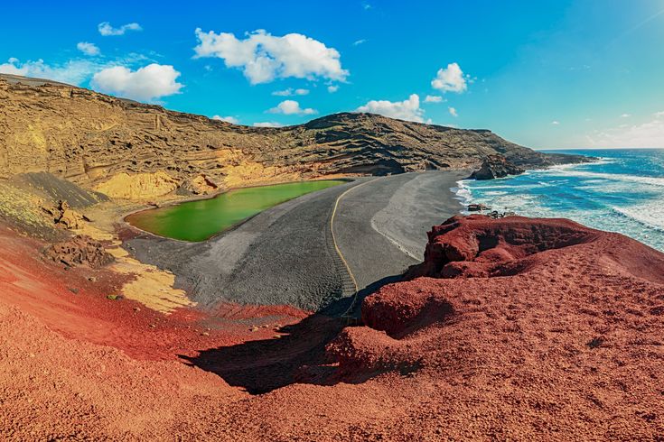 Rote Landschaft von Lanzarote