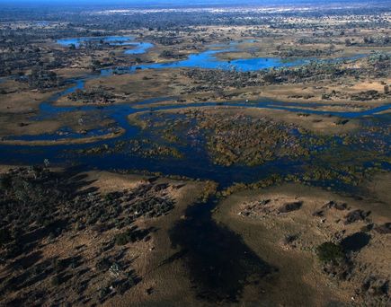 Luftbild Okavango Delta