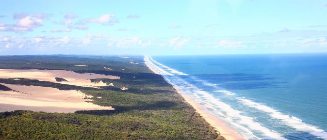 Camper Australien Urlaub Reisen Strand von Fraser Island