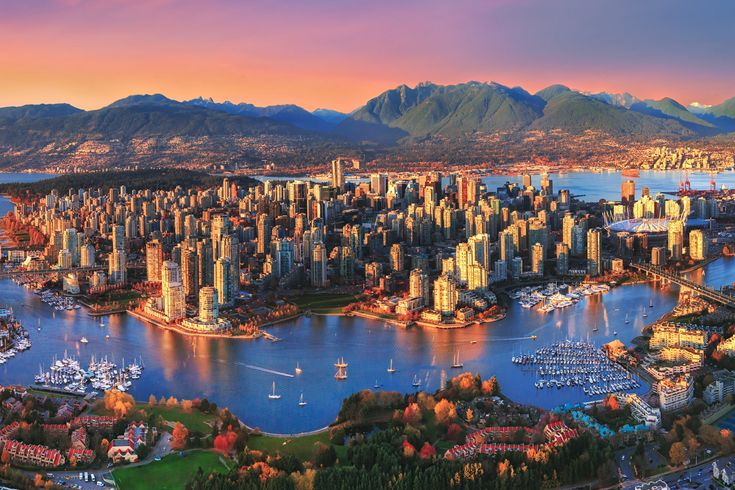 Drohnenansicht von Vancouver