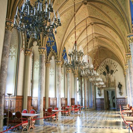 Im Inneren ist Burg Hohenzollern ebenso imposant wie von außen