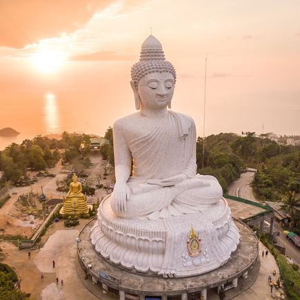 Big Buddha auf Phuket – mit 45 Metern Höhe wirklich außerordentlich „big“ 