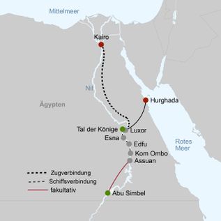Der Tour Reisekarte