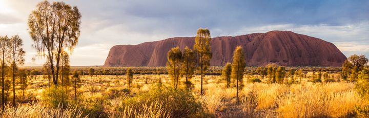 Aussicht auf Ayers Rock 